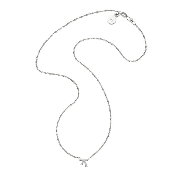 Karen Walker Mini Bow Necklace - Sterling Silver - Walker & Hall