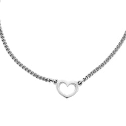 Karen Walker Mini Heart Necklace - Sterling Silver - Walker & Hall