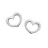 Karen Walker Mini Heart Stud Earrings - Sterling Silver - Walker & Hall