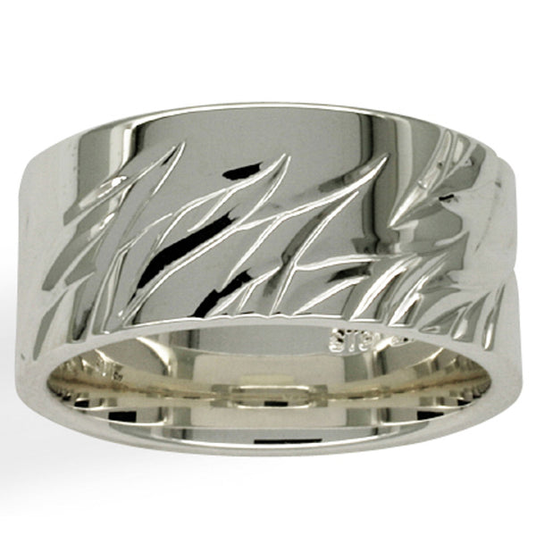 Karen Walker Flame Engraved Ring -Sterling Silver - Walker & Hall