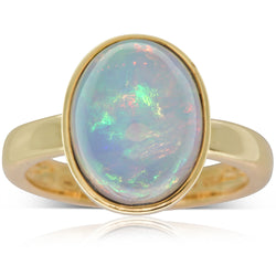 18ct Yellow Gold Opal Ring - Walker & Hall