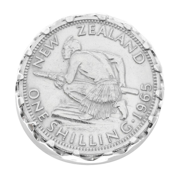 Sterling Silver NZ Warrior Ring With NZ Shilling - Ring - Walker & Hall