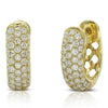 18ct Yellow Gold Diamond Hoop Earrings - Walker & Hall