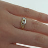 18ct Yellow Gold & 18ct White Gold Diamond Solitaire Ring - Walker & Hall