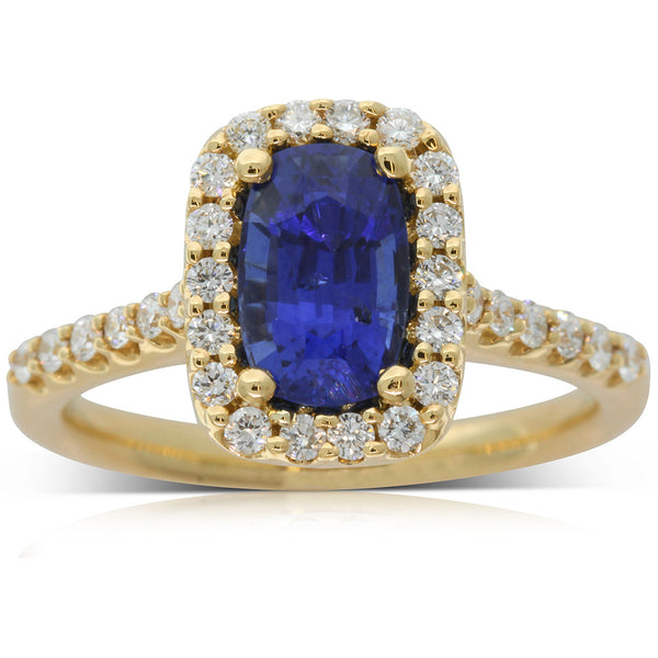 18ct Yellow Gold Sapphire & Diamond Ring - Walker & Hall