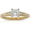 18ct Yellow & 18ct White Gold Diamond Ring - Walker & Hall