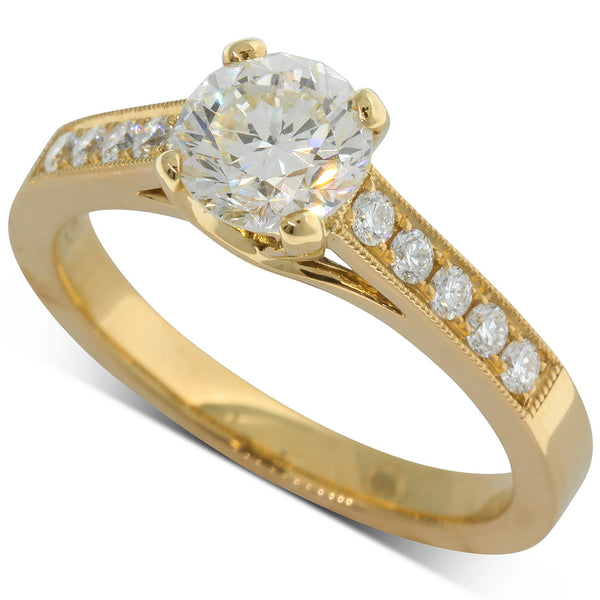 18ct Yellow Gold Diamond Ring - Walker & Hall
