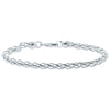 Sterling Silver Wheat Link Chain Bracelet - Bracelet - Walker & Hall