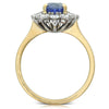 18ct Yellow & 18ct White Gold Sapphire & Diamond Ring - Walker & Hall