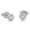 9ct White Gold .30ct Diamond Cluster Earrings - Walker & Hall