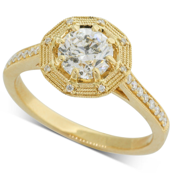18ct Yellow Gold 1.01ct Diamond Ring - Walker & Hall
