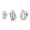 9ct White Gold Diamond Stud Earrings - Walker & Hall