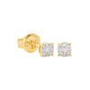 9ct Yellow Gold Mini Diamond Galaxy Studs - Earrings - Walker & Hall