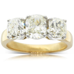 18ct Yellow Gold Diamond Three Stone Ring - Walker & Hall