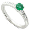 Platinum Emerald & Diamond Ring - Walker & Hall