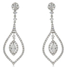 18ct White Gold 1.94ct Diamond Drop Earrings - Walker & Hall