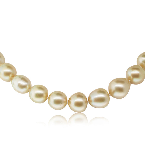 9ct Yellow Gold Golden Pearl Strand - Walker & Hall
