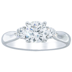 18ct White Gold 1.00ct Diamond Elysian Ring - Ring - Walker & Hall