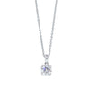 18ct White Gold 1.00ct Diamond Blossom Pendant - Necklace - Walker & Hall
