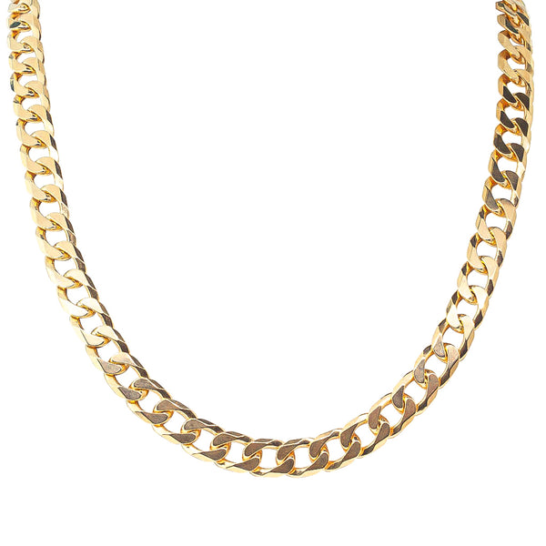9ct Yellow Gold Cuban Chain - Necklace - Walker & Hall