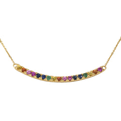 9ct Yellow Gold Prism Necklace - Necklace - Walker & Hall