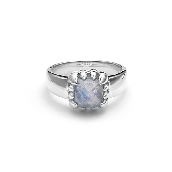 Stolen Girlfriends Club Baby Claw Ring - Sterling Silver & Moonstone - Ring - Walker & Hall