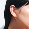 Meadowlark Heart Jewel Signature Hoop Earrings - Sterling Silver - Earrings - Walker & Hall