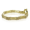 9ct Yellow Gold Concave Gate Bracelet With Bolt Clasp - Walker & Hall