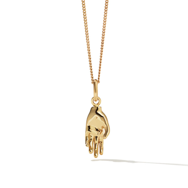 Meadowlark Babelogue Hand Charm Necklace - Gold Plated - Necklace - Walker & Hall