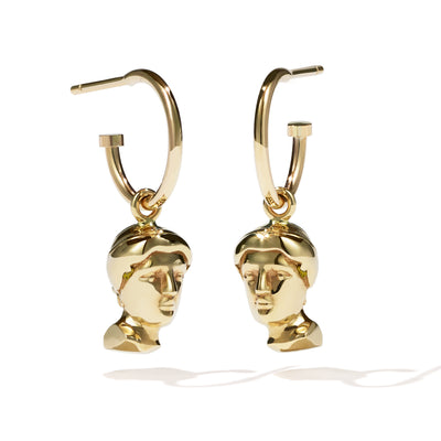 Meadowlark Babelogue Venus Signature Hoop Earrings - Gold Plated-Earrings-Walker & Hall