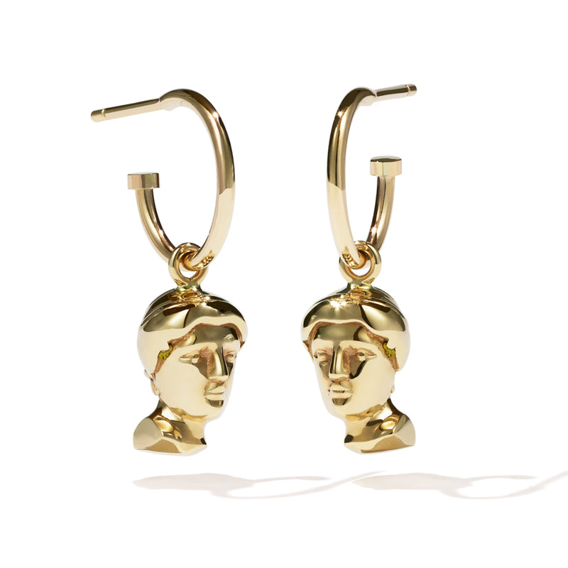 Meadowlark Babelogue Venus Signature Hoop Earrings - Gold Plated-Earrings-Walker & Hall