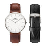 Daniel Wellington Classic St Mawes 40mm Watch & Strap - Gift Set - Gift Set - Walker & Hall