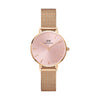 Daniel Wellington Petite Melrose 28mm Watch - Rose Gold & Light Pink - Watch - Walker & Hall