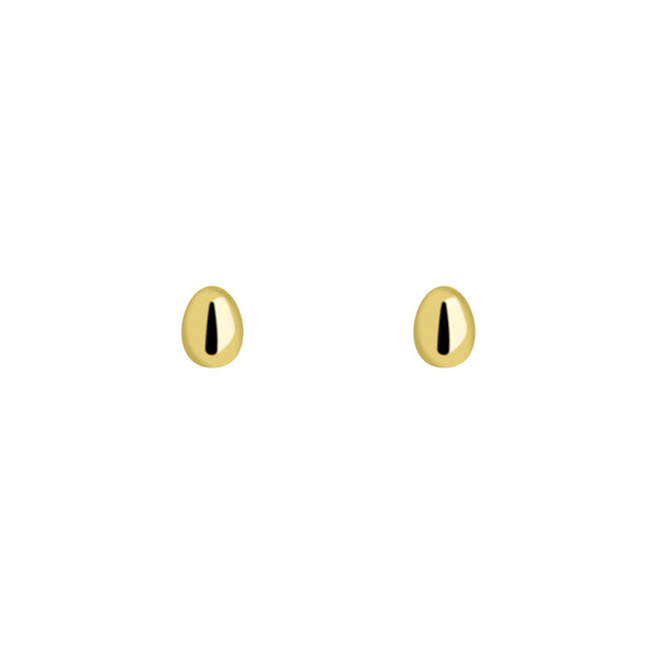 Boh Runga Egglet Studs - 9ct Yellow Gold - Earrings - Walker & Hall