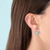 Boh Runga Rocksteady Fan Tail Midi Earrings Rocked in Spring - Sterling Silver & Zirconia - Earrings - Walker & Hall