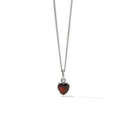 Meadowlark Heart Jewel Necklace - Sterling Silver - Necklace - Walker & Hall