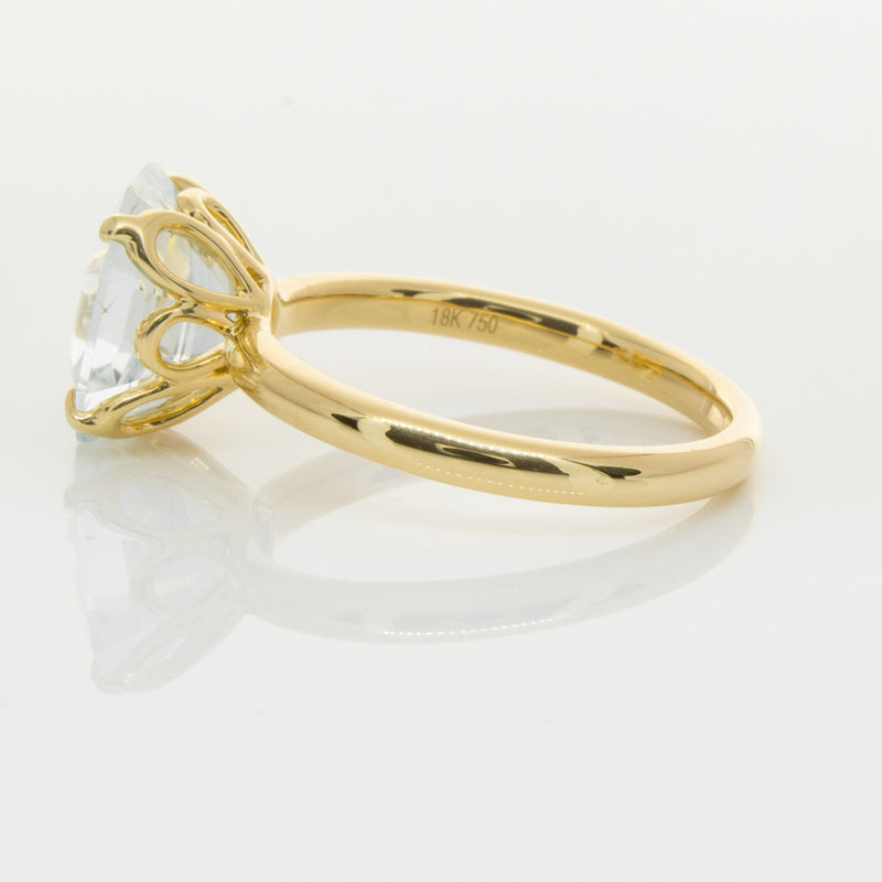 18ct Yellow Gold Aquamarine Octavia Ring-Ring-Walker & Hall