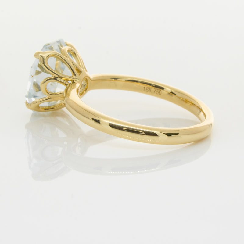 18ct Yellow Gold Aquamarine Octavia Ring-Ring-Walker & Hall