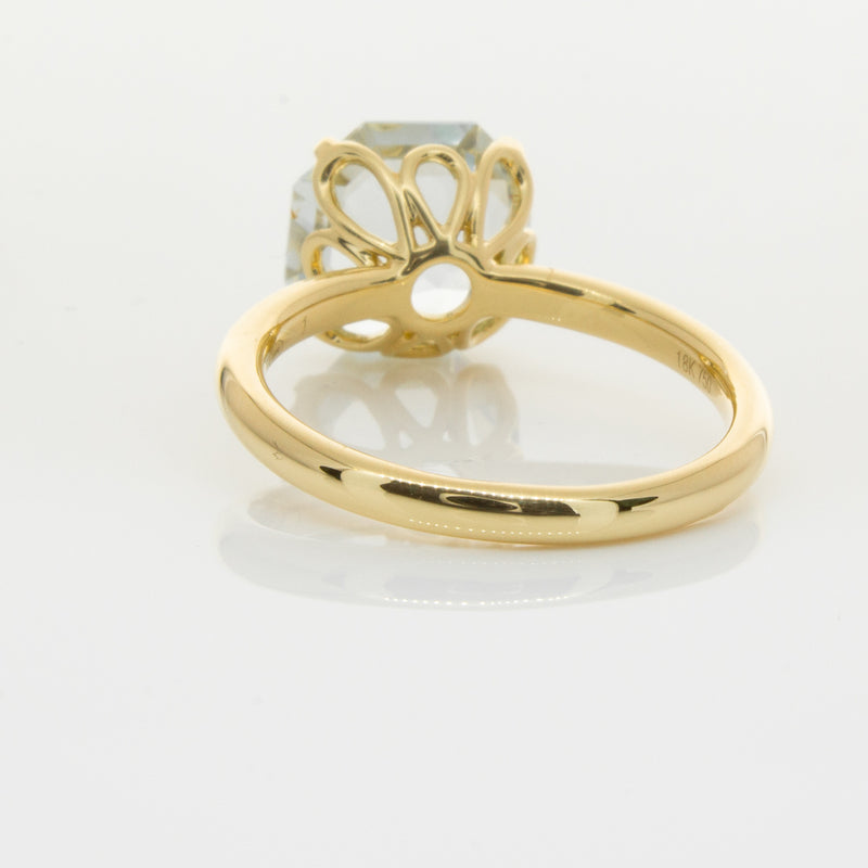 18ct Yellow Gold Aquamarine Octavia Ring-Ring-Walker & Hall