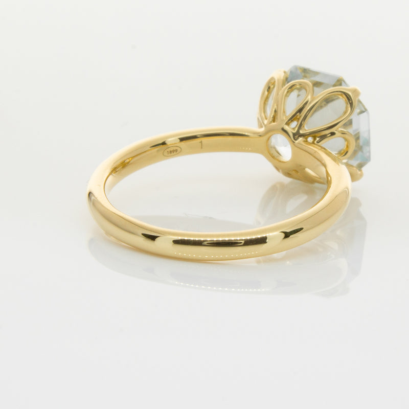 18ct Yellow Gold Aquamarine Octavia Ring-Ring-Walker & Hall