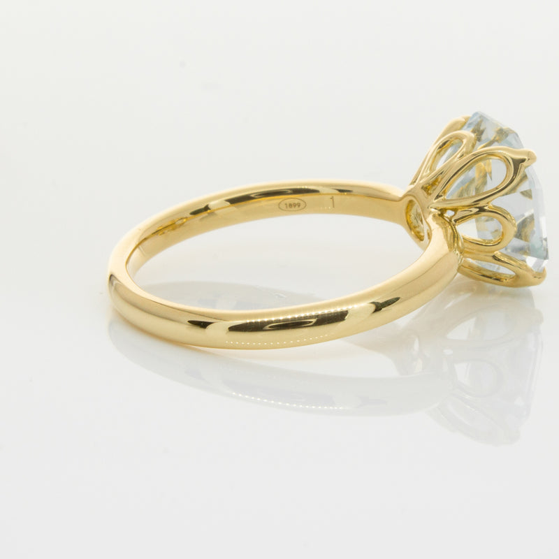 18ct Yellow Gold Aquamarine Octavia Ring-Ring-Walker & Hall