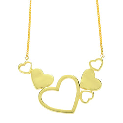 Karen Walker Exploding Hearts Necklace - 9ct Yellow Gold - Walker & Hall