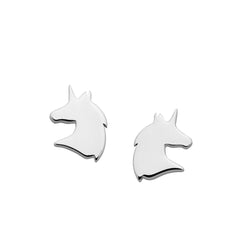 Karen Walker Mini Unicorn Earrings - Sterling Silver - Walker & Hall