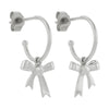 Karen Walker Bow Hoop Earrings - Sterling Silver - Earrings - Walker & Hall