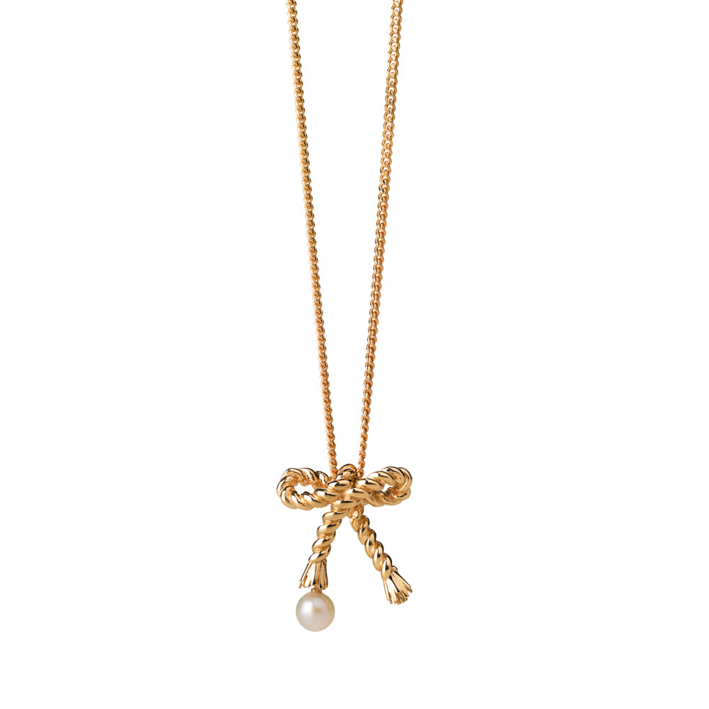 Bailey's Icon Collection 16″ Diamond Love Knot Pendant in 14k Yellow Gold –  Bailey's Fine Jewelry