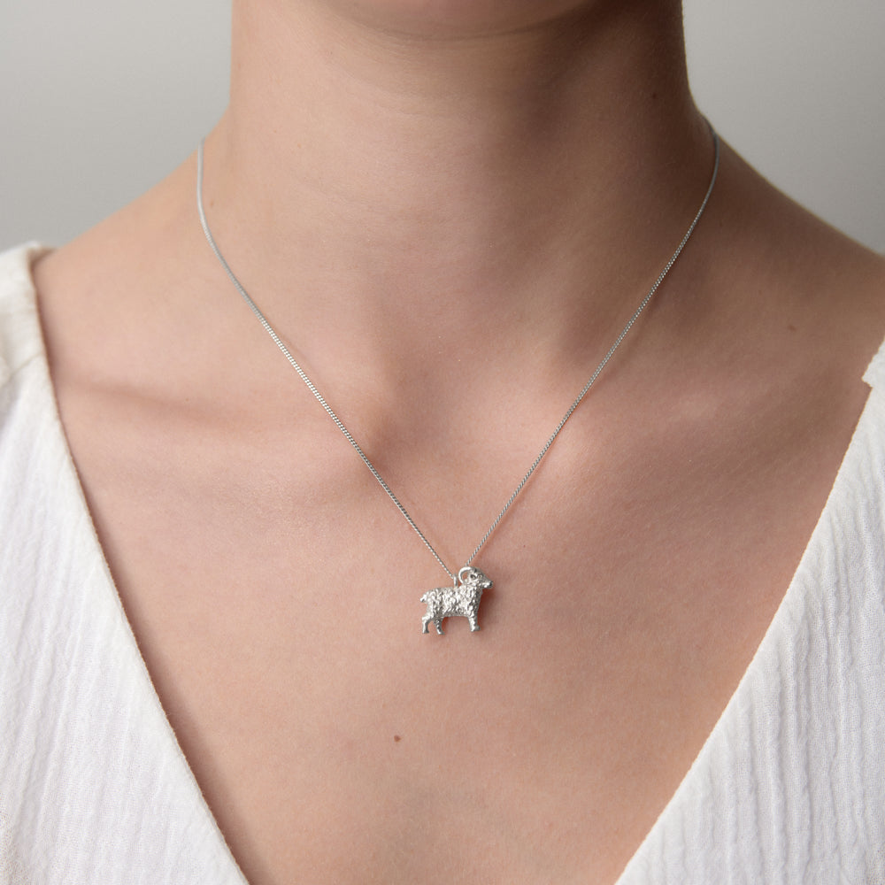 Karen Walker Lunar Ram Necklace - Sterling Silver - W&H – Walker