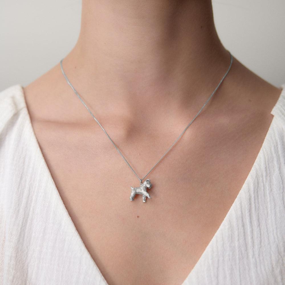 Silvercut® Life-Like Dog Necklace With Custom Engraved Photo