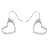 Karen Walker Diamond Heart Earrings - 9ct White Gold - Walker & Hall