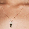 Meadowlark Key Charm Necklace - Sterling Silver - Necklace - Walker & Hall