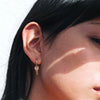 Meadowlark Key Signature Hoop Earrings - Gold Plated - Earrings - Walker & Hall